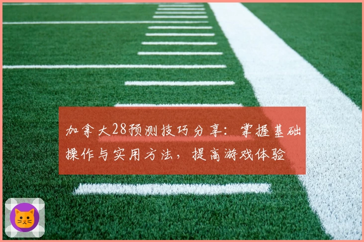 加拿大28预测技巧分享：掌握基础操作与实用方法，提高游戏体验